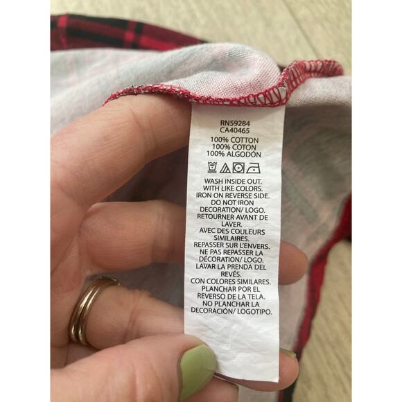 The Children’s Place Red Plaid Pullover Dress, Size 2T - Picture 4 of 4